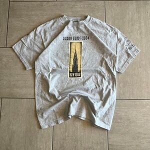 Hanes Beefy-T Baron Funds 2004 New York Chrysler Building Gray Mens Size M